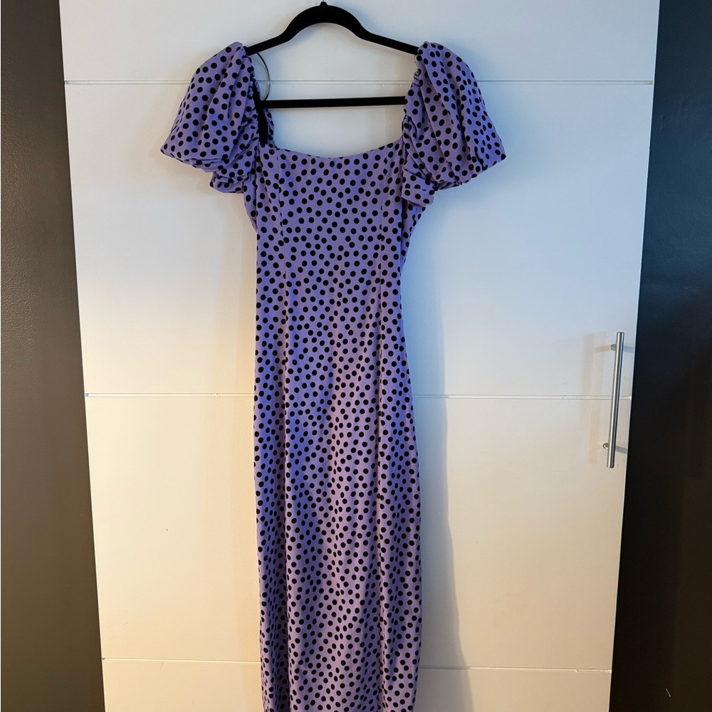 Zara Purple Polka Dot Dress